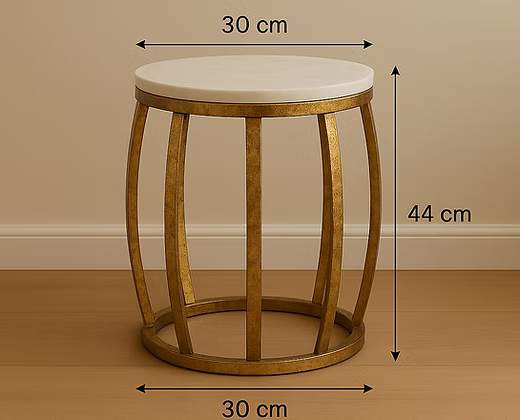 Aqua Wave Side Table