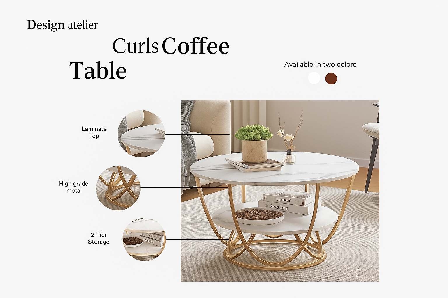 Curls Coffee Table