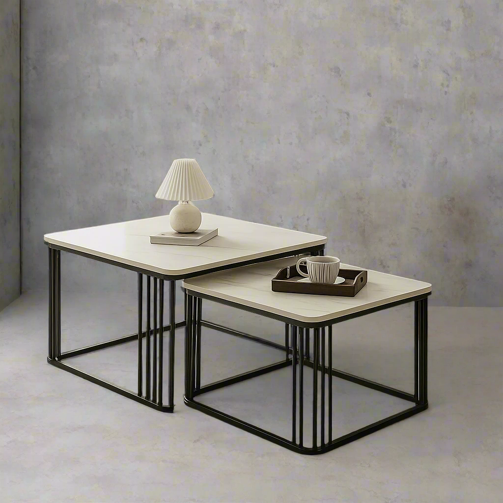 Black Cascade Nesting Table