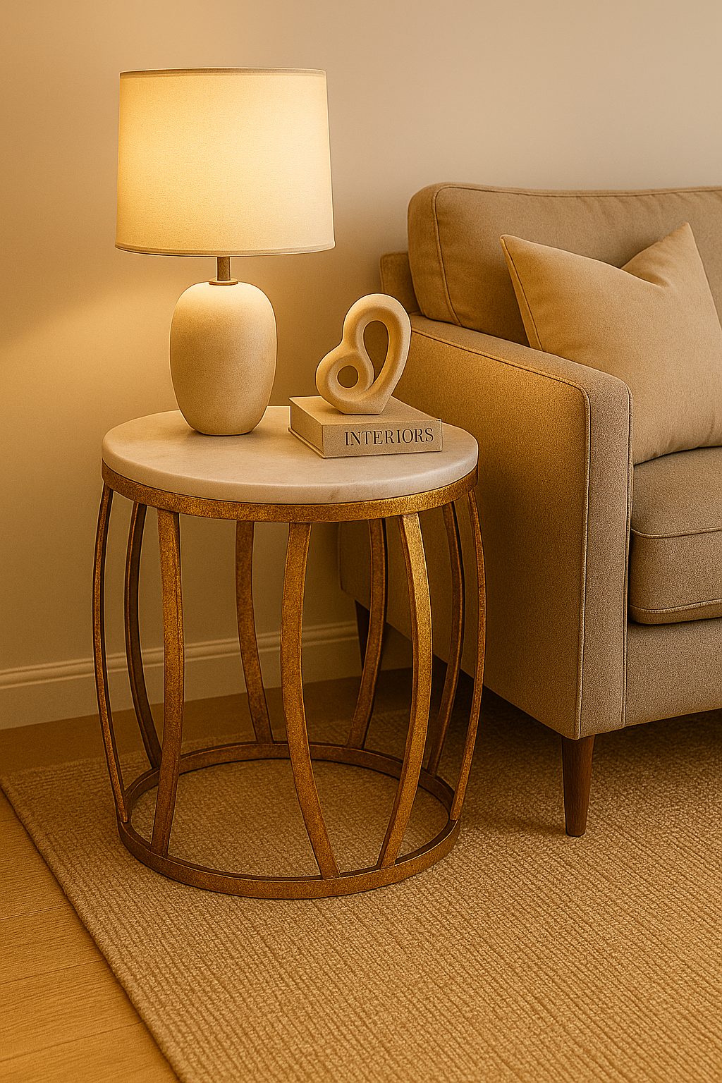 Aqua Wave Side Table