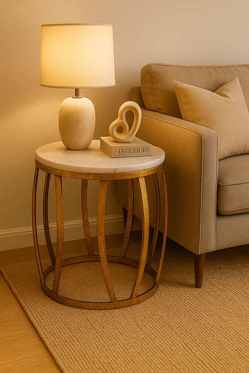 Aqua Wave Side Table